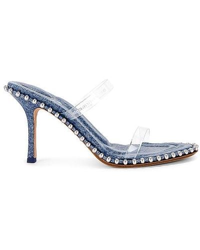 Alexander Wang FLACHE KREUZRIEMENSANDALEN NOVA 85 - Blau