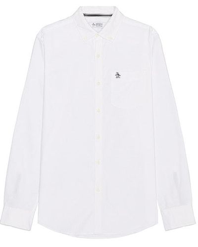 Original Penguin Long Sleeve Shirt - White