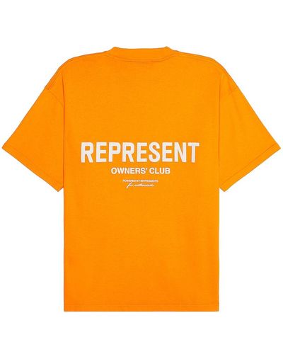 Represent Tシャツ - オレンジ