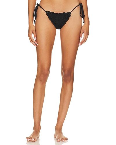 Frankie's Bikinis Mackenzie Crochet Bikini Bottom - Black