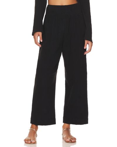 Seafolly Double Cloth Shirring パンツ - ブラック