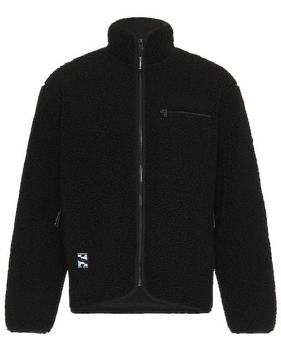 Saturdays NYC Spencer Polar Fleece Full Zip Jacket - Black