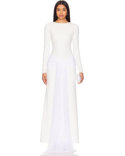 PORT DE BRAS Gala Dress - ホワイト