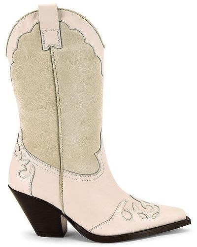 Toral Sand Cowboy Boots - White