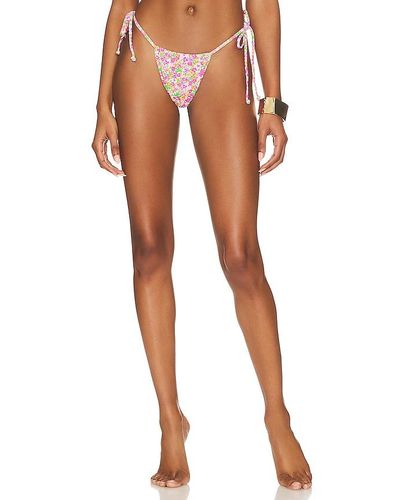 For Love & Lemons Sidra Bikini Bottom - Pink