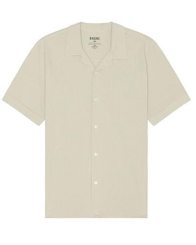 Rhone Big Easy Seersucker Camp Collar Shirt - White