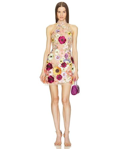 MILLY Hariet Floralis Embroidered Mini Dress