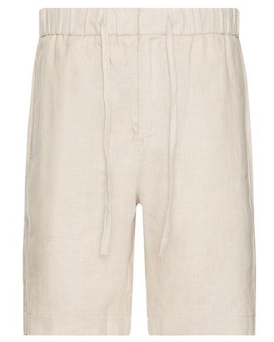 Frescobol Carioca Felipe Linen Shorts - White