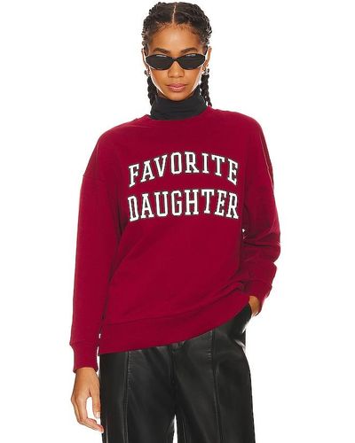 FAVORITE DAUGHTER Collegiate Sweatshirt - Red