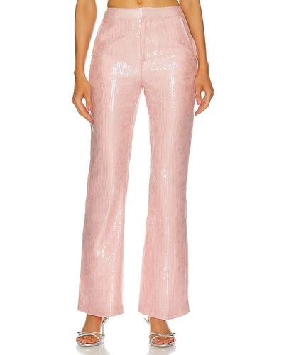 Kim Shui Pailette Trousers - Pink