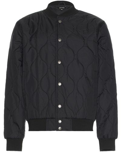 Brixton Dillinger Quilted Bomber Jacket - ブラック