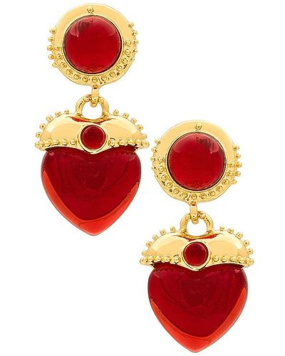 8 Other Reasons Crown Jewels Earrings - Red