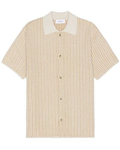 Les Deux Easton Knitted Shirt - Natural