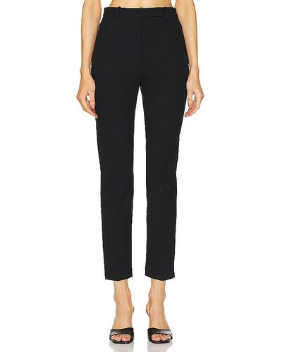Theory High Waisted Taper Pant - Black