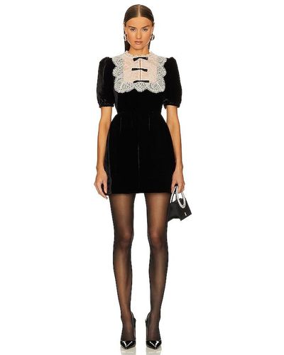 Saloni Cherie Mini Dress - Black