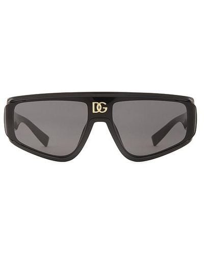 Dolce & Gabbana Shield Sunglasses - Black
