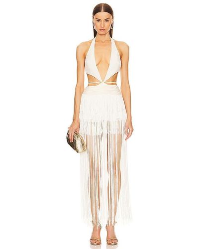 Michael Costello Vestido silva - Blanco