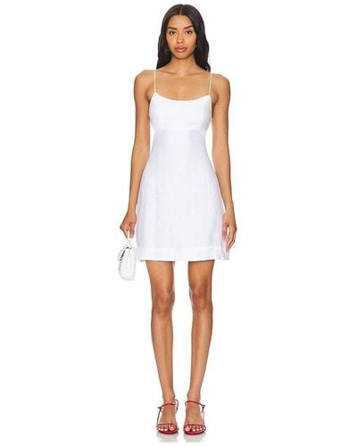 Faithfull The Brand Antibes Mini Dress - White