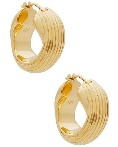 Missoma X Lucy Williams Chunky Entwined Hoops - Metallic