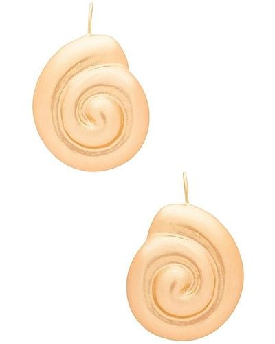 Casa Clara Nautilus Earrings - White