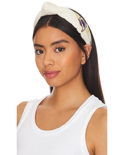 Lele Sadoughi X Nba La Lakers Embroidered Headband - Black