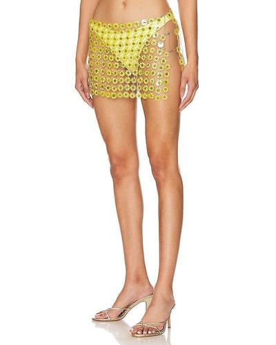 Camila Coelho Lilah Mini Skirt - Yellow