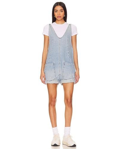 Free People X We The Free High Roller Shortall - Blue