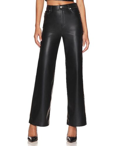 Blank NYC Faux Leather Franklin Rib Cage Straight - Black