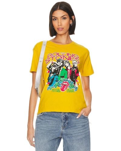 Daydreamer Rolling Stones 78 Us Tour Ringer Tee - イエロー