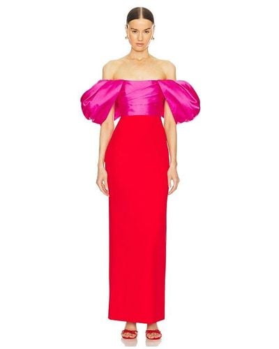 Solace London Sian Maxi Dress - Red