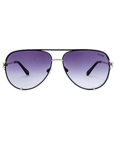 Quay High Key Twist Sunglasses - Blue