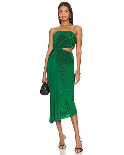 Alice + Olivia Alice + Olivia Fayeth Midi Dress - Green