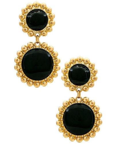 8 Other Reasons Circle Drop Earring - Black