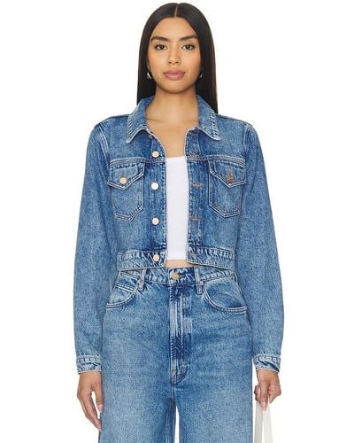 Mother The Chiclet Crop Jacket - Blue