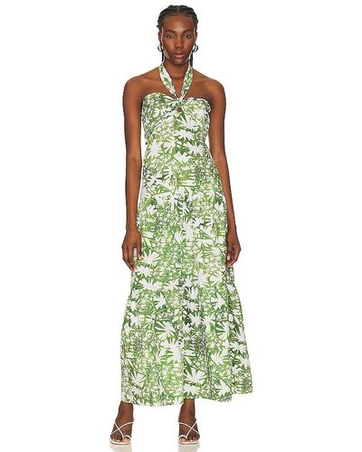 Karina Grimaldi Tania Print Dress - Green