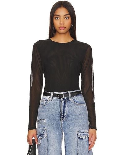 Sanctuary Main Squeeze Mesh Top - Black