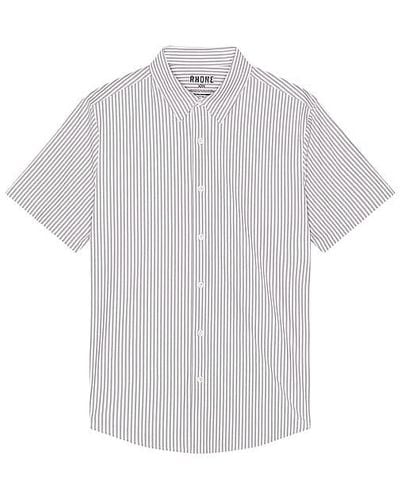 Rhone Commuter Short Sleeve Button Down Shirt - White