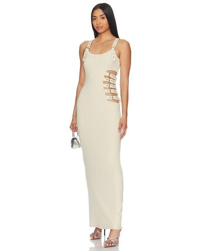h:ours Eve Maxi Dress - White