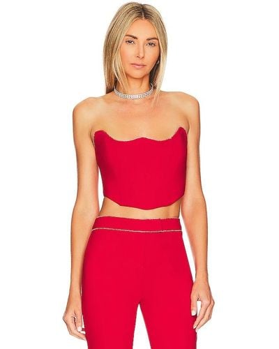 Lovers + Friends Catalina Bustier Top - Red