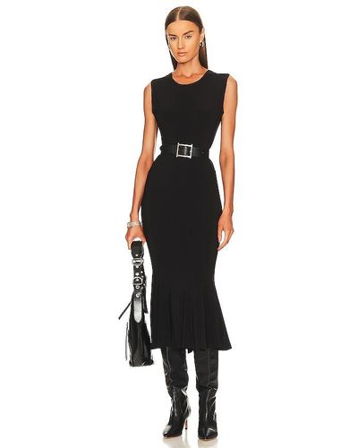 Norma Kamali Sleeveless Fishtail Dress - Black