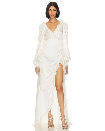 For Love & Lemons Kendall Gown - White