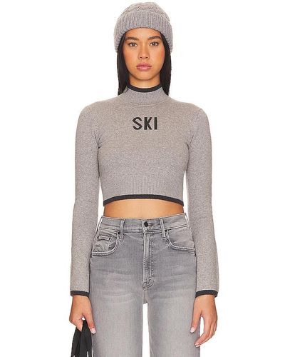 Year Of Ours Ski Bell Sleeve Cashmere Sweater - Gray