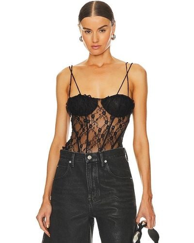 Free People X Intimately Fp If You Dare Bodysuit In Black