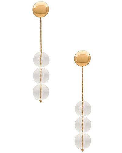 8 Other Reasons Ball Drop Earrings - White