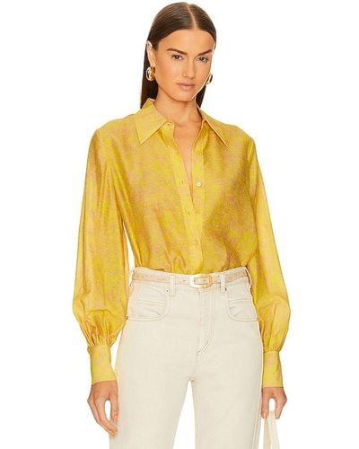 L'Agence Jayleen Blouse - Yellow