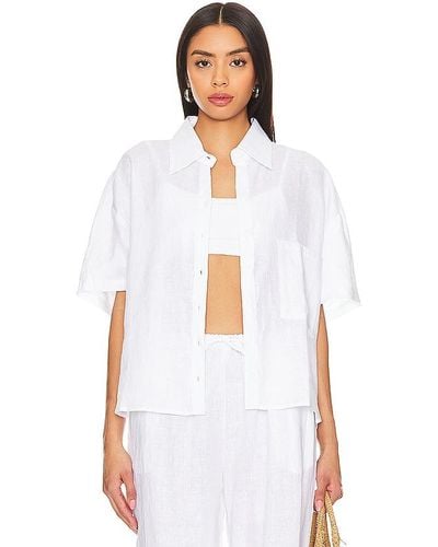 AEXAE Button Up Shirt - White