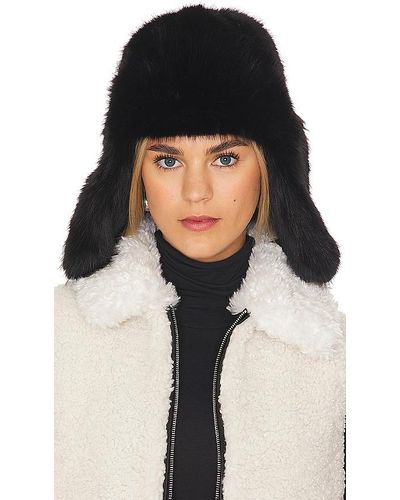 8 Other Reasons Trapper Faux Fur Hat - Black