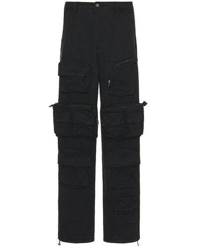 BOILER ROOM Garment Dye Block Cargo Pant - Black