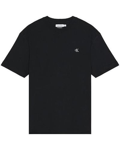Calvin Klein Short Sleeve Relaxed Archive Logo Tee - Black