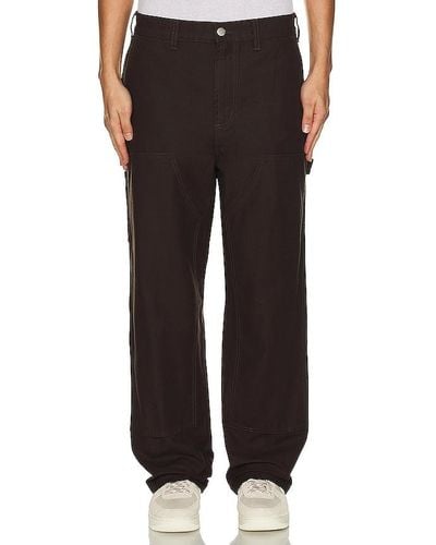 Obey Big Timer Twill Double Knee Carpenter Pant - Black